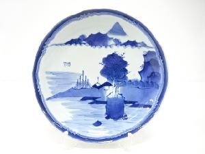 古伊万里　染付　山水　九寸皿